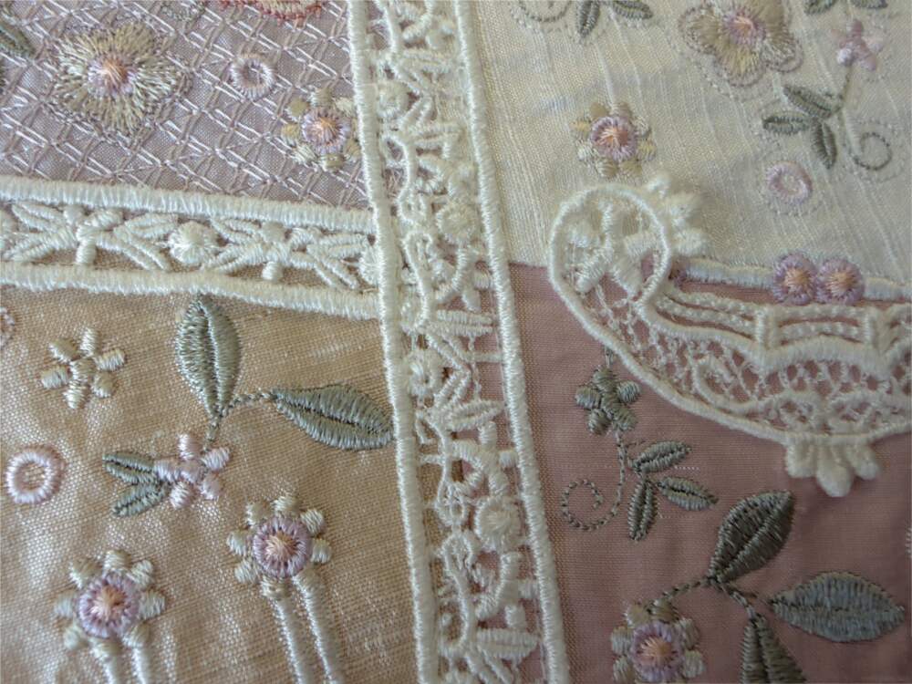 machine embroidered free standing lace